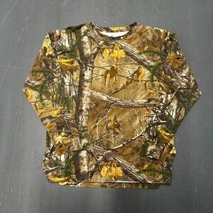 Y2K realtree camo earth tone long sleeve tee shirt tshirt